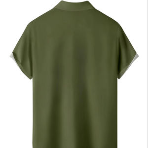 Broderie imprimée dernière conception tissu vierge de haute qualité respirant à venir couleur Unique porter décontracté microfibre trucs chemise - Product Image 2