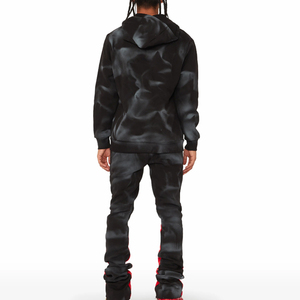 Traje Deportivo Estampado para Hombre al por Mayor, Ropa Casual de Calle, Corte Ajustado, Logotipo Personalizado, Trajes Deportivos Acampanados para Hombre para Entrenamiento - Product Image 2