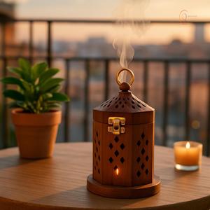 Stylish Wooden <b>Incense</b> <b>Burner</b> <b>Holder</b> with Long Tray for Clean and Safe Burning - Product Image 3