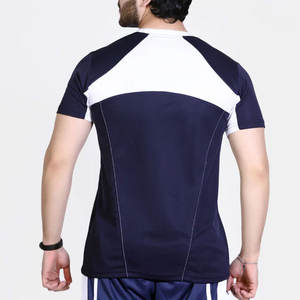 Camiseta de Gimnasio Personalizada OEM para Hombre, Ropa Deportiva, Camiseta de Trabajo con Paneles Lisos, Cómoda, de Manga Corta, Cuello Redondo, 2026 - Product Image 2