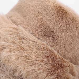 Automne hiver vintage en peluche fourrure seau chapeau chaud doux fausse fourrure seau chapeau pour femmes à la mode confortable mode rue style chapeau - Product Image 5