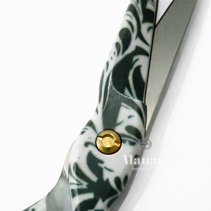 Ciseaux de barbier professionnels finition marbre 6 pouces |   Ciseaux de coiffure en acier inoxydable pour salons, barbiers et distributeurs - Product Image 5