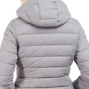 Veste bouffante à capuche style fermeture éclair manteau à bulles résistant à l'eau compressible alternatif avec capuche amovible - Product Image 4