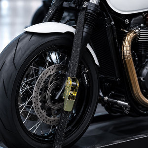 Sangles à cliquet en polyester Provina de 25 mm (1 pouce), longueur de 3 mètres, résistance à la rupture de 800 kg, pour sécuriser les motos/quad et les petites charges - Product Image 5