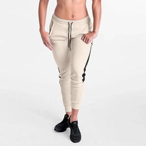 Pantalones de correr de mujer hechos a medida algodón poliéster de alta calidad ropa de invierno al aire libre logotipo elástico diseño plano para uso en el gimnasio OEM - Product Image 5