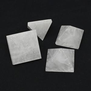Muelson cristal blanco cuarzo pirámide Mineral espécimen boda decoración cuarzo triángulo blanco piedra preciosa curación - Product Image 3