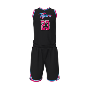 Ensemble d'uniformes de basket-ball personnalisés imprimés grande taille à quantité minimale de commande bas Maillot respirant - Product Image 1