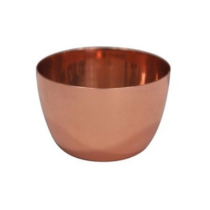 Bol à mélanger rond en cuivre martelé, bol de service pour salade, pour la maison et la cuisine des hôtels - Product Image 6