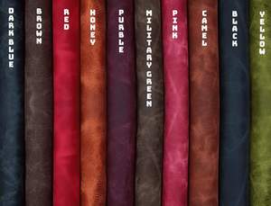 Feuille de cuir fini en peau d'animal véritable personnalisable Conception d'impression couleur personnalisée Qualité durable pour accessoire Type fendu - Product Image 5