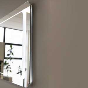 90x60 LED Backlit Front Sandblasted <b>Mirror</b> - Product Image 3