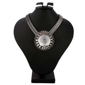 Women's Fancy Chain <b>Locket</b> - Black - Product Image 2
