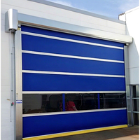 CE bersertifikat PVC pintu industri kecepatan tinggi desain Modern dengan fitur tahan air tirai PVC permukaan jadi