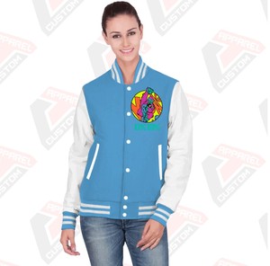 Vente chaude de vêtements de rue décontractés pour hommes veste universitaire en toile avec col montant impression personnalisée respirante pour l'hiver - Product Image 1