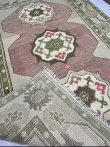 Alfombra de lana anudada a mano Oushak grande de alta calidad bellamente bordada para hoteles caseros para sala de estar juegos de alfombras de área de oración - Product Image 5