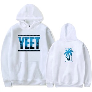 เสื้อมีฮู้ดปักลายคอกลมผ้าขนเฟอร์ผ้าเกล็ดปลาน้ำหนักเบาปรับแต่งได้เสื้อผ้าแนวสตรีทโชว์ไหล่ตกไซส์ใหญ่310กรัมสำหรับฤดูหนาว - Product Image 2