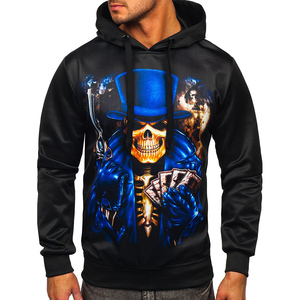 Top Trending Men's Oversized French Terry Hoodie with Pockets Sublimation <b>Printing</b> Winter Street Wear Adjustable Pullover - Product Image 6