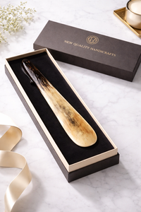 Premium Buffalo Horn <b>Shoe</b> Horn Handmade Natural Durable Smooth Finish Eco Friendly Luxury <b>Shoe</b> Helper Ergonomic Design Gift - Product Image 6