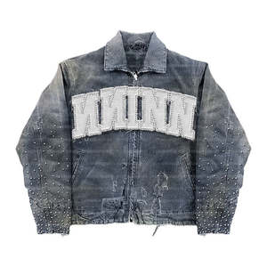 Veste de baseball OEM de haute qualité pour hommes, tendance, en toile, personnalisée avec broderie, style universitaire, pour l'extérieur, grande taille, en coton pour l'automne - Product Image 4