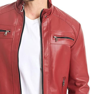 Veste en cuir véritable respirante de haute qualité 2026 avec logo personnalisé, manches longues et tissu en toile de qualité supérieure pour hommes - Product Image 6