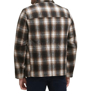 Veste en laine de haute qualité pour hommes, vêtements longs d'hiver, séchage rapide, nouveau design réversible, tissu en toile, motif unique, service OEM - Product Image 2