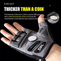 Guantes de Ciclismo de alta calidad Premium como guantes de bicicleta Almohadilla de gel Mitones de medio dedo Guantes Ropa deportiva Diseño personalizado