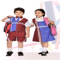 Ensemble de tenues d'été personnalisées pour écoliers (garçons et filles) en tissu Oxford polyester/coton