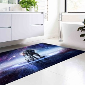 Tapis Astronaute : Paysage Ciel Étoilé, Cadeau pour la Maison, Tapis Doux à Poils Longs - Product Image 4