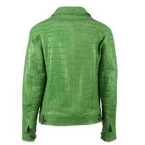 New Arrival 2026 Genuine 100% Leather Cotton <b>Filling</b> Regular Length Cowhide Breathable Waterproof <b>Men</b> Leather <b>Jacket</b> - Product Image 2
