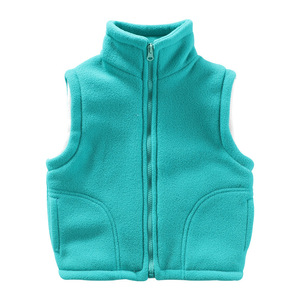 Mädchen Fleece-gefütterte Weste für Frühling, Herbst & Winter Kinder-Oberbekleidung mit individuellem Logo Kindergarten-Uniform - Product Image 5