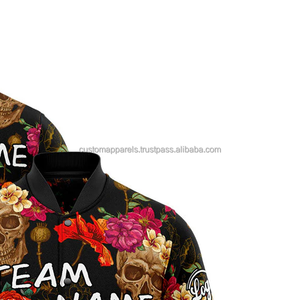 Custom Urban Streetwear Style Varsity Jacket Trendy 2017 con cuello levantado y logotipo bordado en la parte delantera - Product Image 4