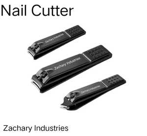 Zachary Industries ที่ตัดเล็บสแตนเลสสีดำ,ที่ตัดเล็บสำหรับผู้ชายและผู้หญิง - Product Image 3