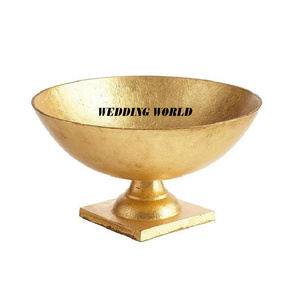 ชามช็อคโกแลตโลหะสำเร็จรูปสีทองชามแนวหวานทำด้วยมือคุณภาพระดับพรีเมี่ยมดีไซน์เนอร์ขายส่ง - Product Image 1