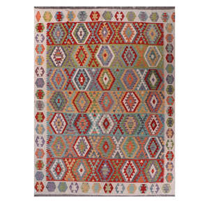 Alfombras Imaco, Alfombra Kilim de Maimana, Afganistán, 337 x 250 cm, Alfombras y Conjuntos Tradicionales Afganos - Product Image 1