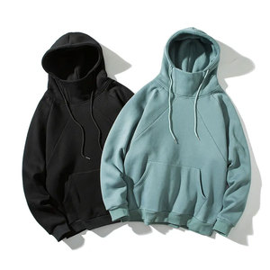 Personnalisable 100% coton français éponge pull de haute qualité épais lourd surdimensionné à capuche goutte épaule plaine hommes sweat - Product Image 5