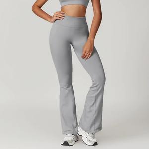 Leggings de Yoga de Cintura Alta con Control de Abdomen para Mujer, Personalizadas al por Mayor, Pantalones Deportivos de Calidad con Diseño Sólido - Product Image 4