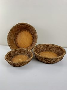 Tazón de ratán tejido a mano, perfecto para regalar o agregar encanto a tu espacio de forma natural en casa, almacenamiento práctico y estilo Boho Chic - Product Image 2