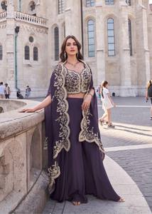 Elégant Heavy Rayon Women's Kurti Set New Designer Festive Wear avec Exquis Four Side Print Work pour des occasions spéciales - Product Image 3