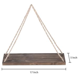 New Hanging Solid Wood Floating Wall <b>Shelves</b> Wall Mounted Storage <b>Shelf</b> for Home Hotels Living Room Kitchen Decor Made in India - Product Image 4