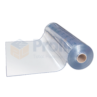 PROLINE Film rétractable en PVC transparent de haute qualité, souple, flexible, transparent, 50-500 microns, qualité alimentaire, 200 m