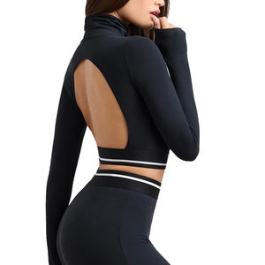 Haut de sport pour femme, coupe ajustée, compression, sexy, haut de sport pour la salle de sport, de haute qualité, 2026 - Product Image 6