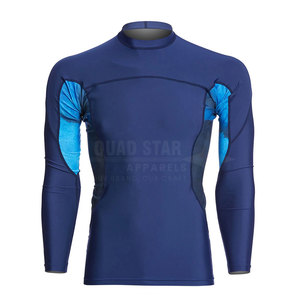 Último diseño Precio barato Hombres Rash Guards Color sólido Transpirable Ligero Rash Guards para venta en línea - Product Image 1