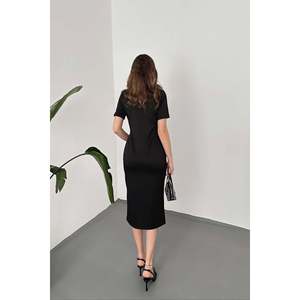 เดรสคอเต่าสีดำ - สีดำ - Product Image 5