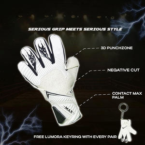 Guantes de Portero Profesionales de Alta Calidad, Serie Pro, Látex Alemán, Dedos Completos, Impermeables, Transpirables, con Cordones, Unisex, para Entrenamiento al Aire Libre - Product Image 3