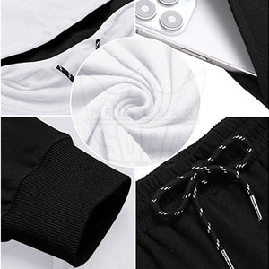 Survêtement pour homme à capuche, décontracté, uni, grande taille, avec logo personnalisé, pour usage extérieur en hiver, matériau durable, écologique, séchage rapide, léger - Product Image 5