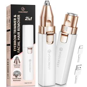 Depiladora Eléctrica Portátil 2 en 1 con Cuchilla Única Recargable, LED Integrado, Depilación Facial, Labial y Corporal - Product Image 2