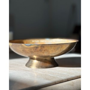 Cuenco para mezclar alimentos de cocina, vajilla antigua, cuenco decorativo para servir alimentos y aperitivos, cuenco de comida de Metal de forma redonda de primera calidad - Product Image 1