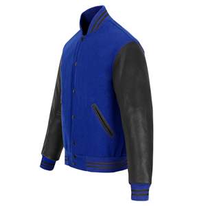 Venta al por mayor chaqueta universitaria en blanco personalizado bordado/Logotipo de impresión PU cuero Letterman/chaqueta de béisbol para hombres y mujeres - Product Image 2