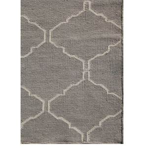 พรมขนสัตว์คิลิมทำมือ Indusbar ลายเรขาคณิตสีเทา-ดำ ขนาดกว้าง 4 เมตร สำหรับปูพื้นบ้าน ทอแบบเรียบ หนา 10 มม. - รุ่น - Product Image 3