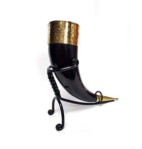 Tasse en corne à boire polie personnalisable de haute qualité Artisanat naturel pour des tasses à bière décoratives étonnantes! - Product Image 1