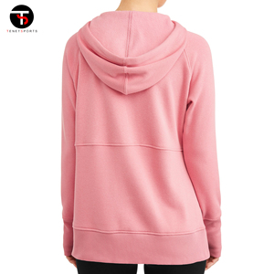 Sweats à capuche pull personnalisables pour femmes 2025 avec impression de Logo sweats en molleton élégants légers professionnels longue longueur - Product Image 6